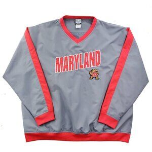University Maryland Terrapins Windbreaker Pullover Turtle Embroidered Men's XL